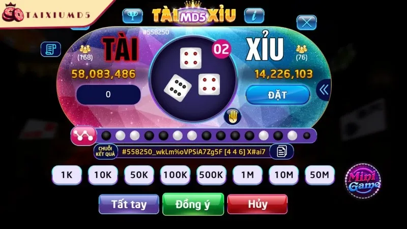 Tài xỉu MD5 Lucky88 áp dụng công nghệ mã hóa MD5